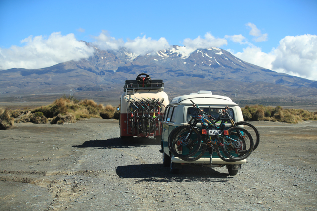 SCB, Santa Cruz BIcycles, Iago Garay, Mark Scott, Josh Bryceland, Josh Lewis, Max Schumann, Cedric Gracia, Jamie Nicoll, Bus Trip, Bedford, VW, Camping
