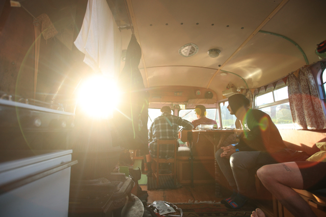 SCB, Santa Cruz BIcycles, Iago Garay, Mark Scott, Josh Bryceland, Josh Lewis, Max Schumann, Cedric Gracia, Jamie Nicoll, Bus Trip, Bedford, VW, Camping