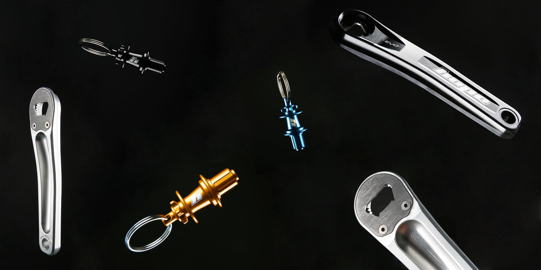 Crank Bottle Openers and Mini Pro 5 Keyrings
